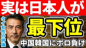 【タイ女性の本音を暴露】タイでモテない日本人。なぜ中韓に勝てない？