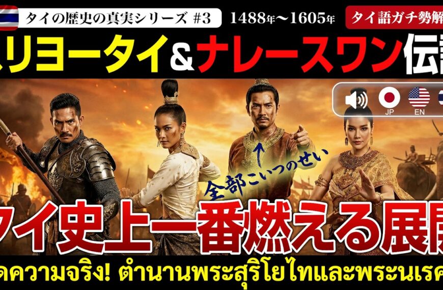 【タイの歴史】スリヨータイ＆ナレースワン伝説を完全解説 タイの歴史の真実シリーズ 第3回 (1488年～1605年)