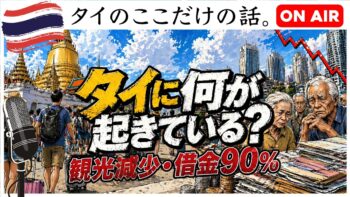【崩壊前夜？2026年タイ経済の現実】観光減少・家計負債90%・出生率0.9の衝撃【JoJoの読み語り64】